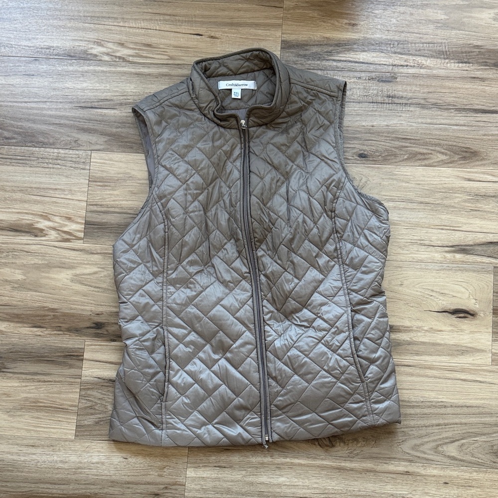 Croft & Barrow Quilted Vest - Brown